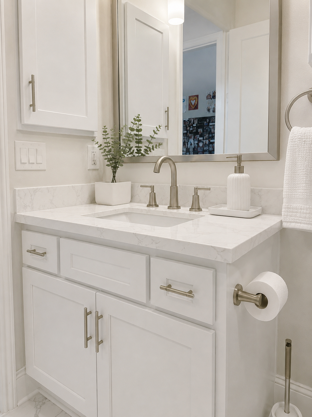 Bathroom vanity concept after remodel